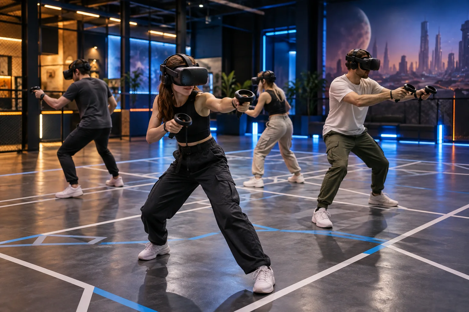Közös VR-játék tágas térben Közös VR-játék tágas térben